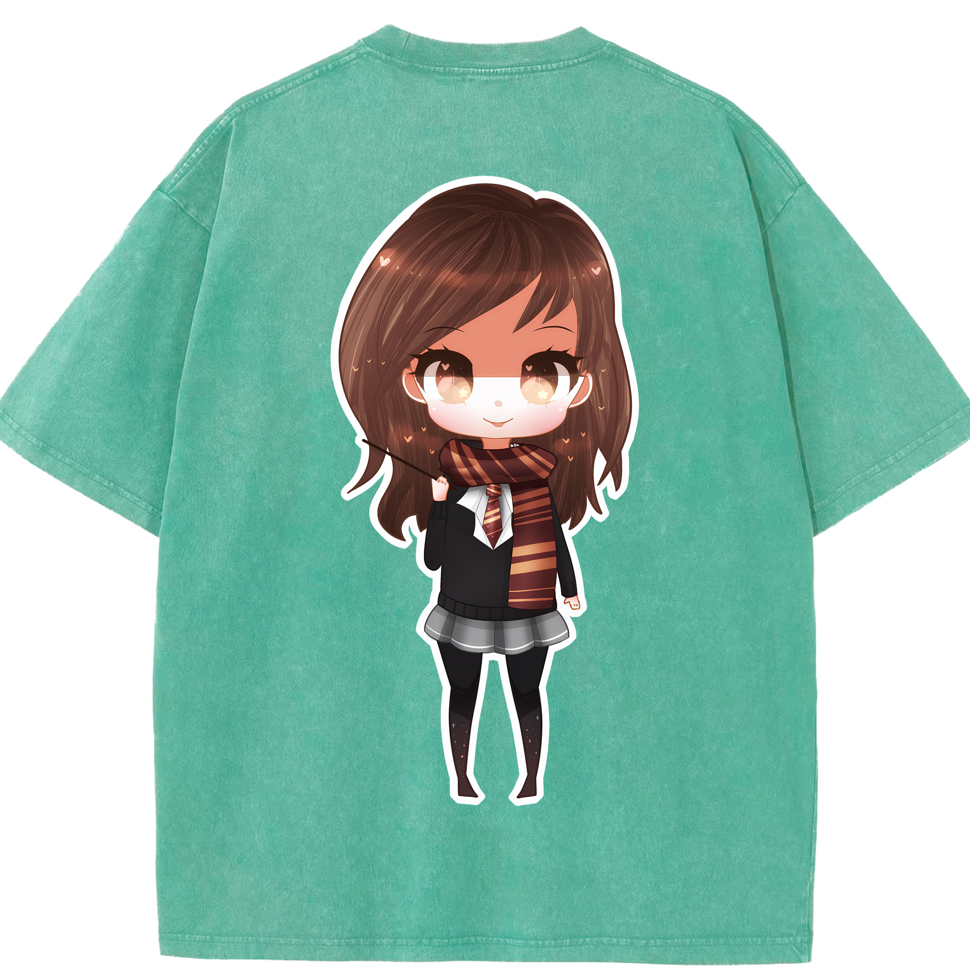 （画像用） Harry Potter ハリー・ポッターシリーズ 綿100% ヴィンテージ風 半袖Tシャツ（背面プリント）